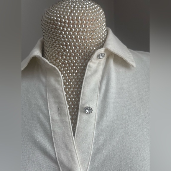 NWOT Rails Angelica Shirt Winter White SizeXS $188 - Picture 7 of 11